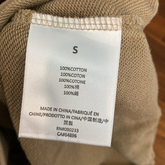 ESSENTIALS FEAR OF GOD
Tan Cotton Raglan Short Sleeve Sweatshirt - Picture 5 of 5